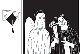 Illustration for a book chapter. Vector illustration