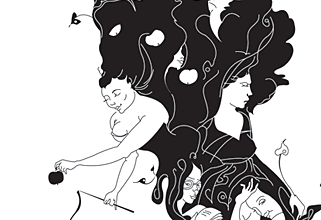 Illustration for a book chapter. Vector illustration