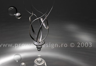 3D floating thing. 3D MAX illustration