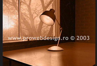 3D lamp. 3D MAX and PhotoShop illustration