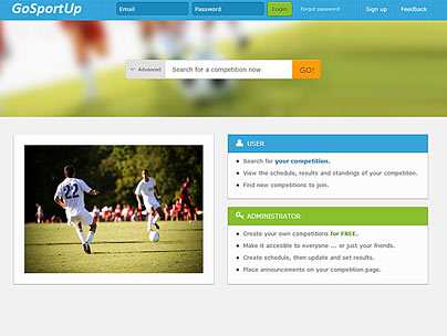 thumbnail of gosportup.com web app
