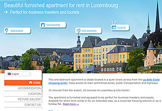 thumbnail of www.luxrentals.lu website
