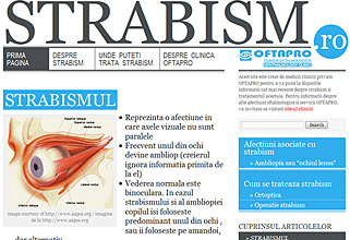 thumbnail of strabism.ro website