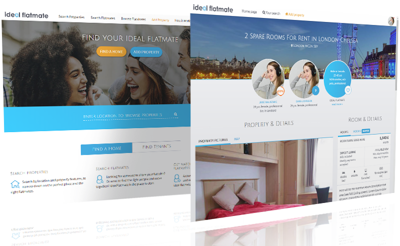 Ideal Flatmate web app
